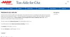 Desktop Screenshot of aarpca2.org