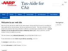 Tablet Screenshot of aarpca2.org
